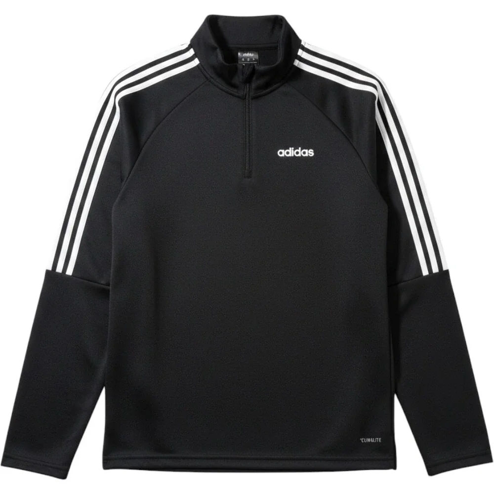Adidas Climalite 1/4 Zip Pullover Mens Medium‎ Black White Stripes DY3145